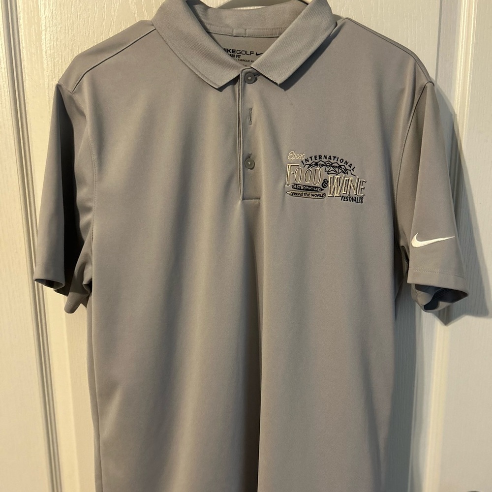 Nike Gray Polo Shirt Athletic Performance
